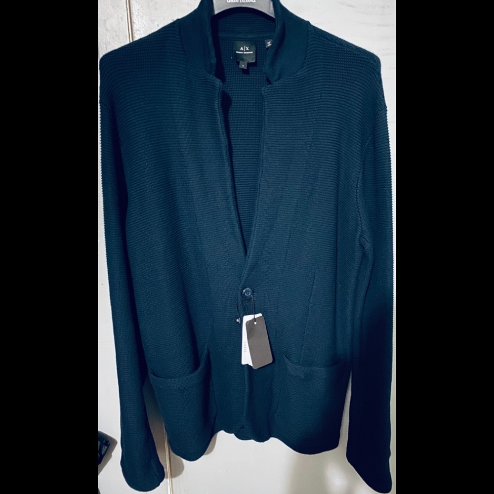A|X Armani Exchange knit brazer